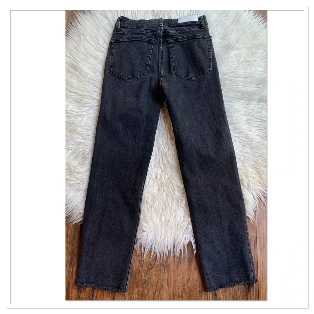 RE/DONE 70’s Stove Pipe Straight Leg Jeans Black Size 28